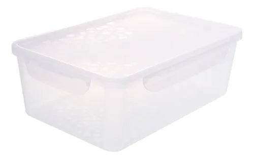 Potes Herméticos 2,5l 6un Grande Resistente Tampa C Travas