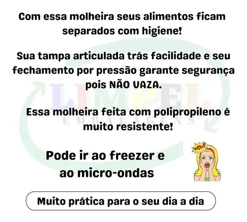 50 Molheira Descartável Potinho Pote Molho C/ Tampa 40ml