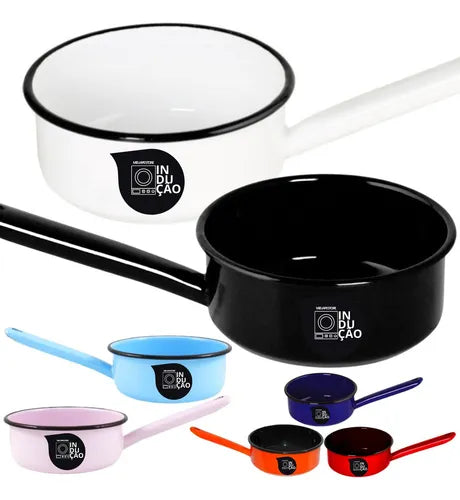 Papeiro Esmaltado Para Bebê Antibacteria Indução Agata N14 Cor Preto