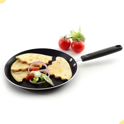 Frigideira Panqueca Tapioca 26cm Antiaderente Não Gruda Top! Cor Preto