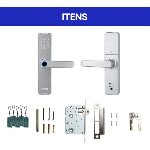 Fechadura Eletronica Otto Tt01 Ttlock Digital Airbnb Silver