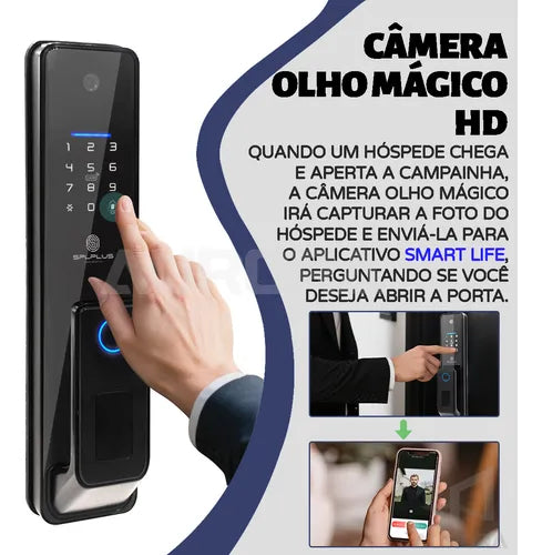 Fechadura Digital Inteligente C/ Wi-fi E Biometria App Tuya