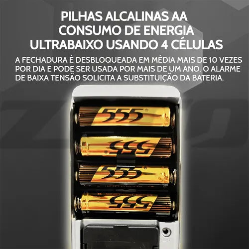 Fechadura Eletronica Digital Biométrica Câmera E Wifi Tuya