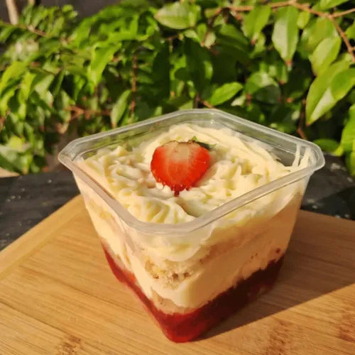 Embalagem Para Bolo De Pote Quadrado Sobremesa 250ml C/100un