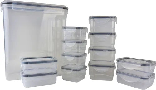 Potes Herméticos Tuut Jogo 13 Unidades Transparente Tbz4010 Cor Branco