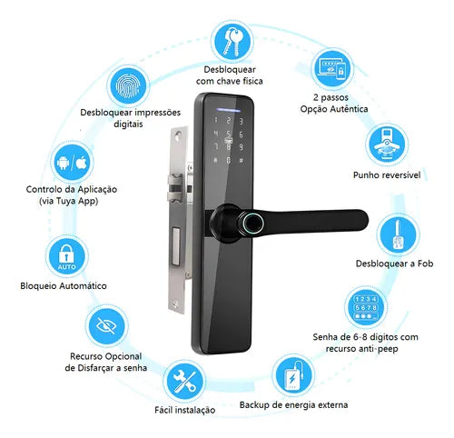 Fechadura Digital Biométrica Eletronica Touch Biometria