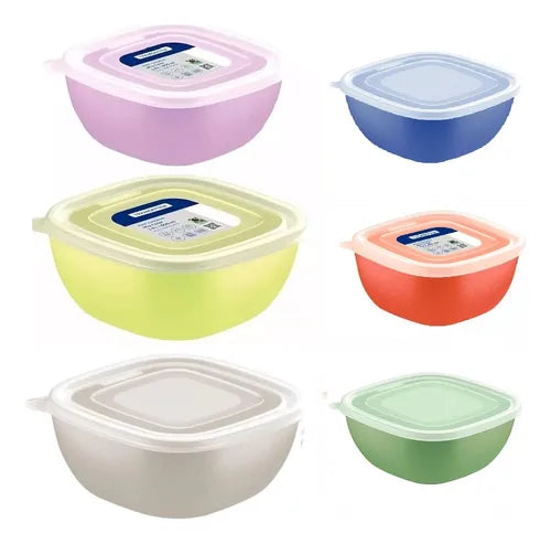 Potes Tramontina Mixcolor Polipropileno 6 Pçs 300 E 600 Ml