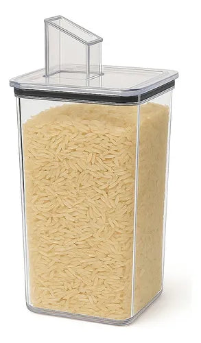 Pote Para Cozinha Organizador Com Bico Dosador 2 Litros