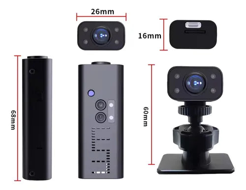 Mini Camera Transmissão Tempo Real Wifi-ip Filma No Escuro