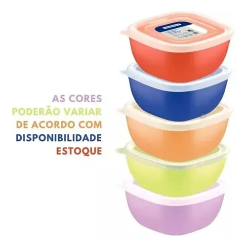 Potes Tramontina Mixcolor Polipropileno 6 Pçs 300 E 600 Ml