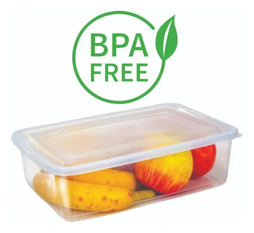 12 Potes 1 Litro Transparente Marmita Organizador Bpa Free
