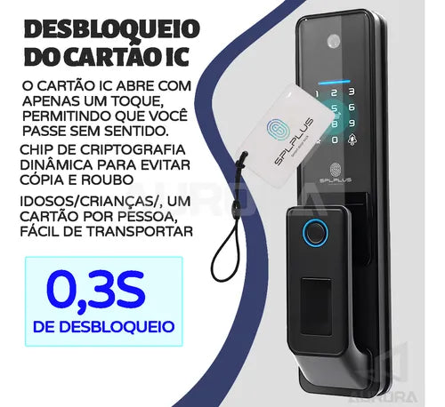 Fechadura Digital Inteligente C/ Wi-fi E Biometria App Tuya