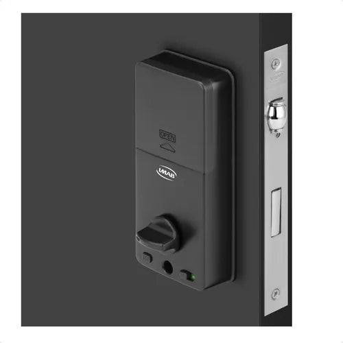 Fechadura Eletrônica Imab D120 Preta Fosca Esquerda Direita Preto