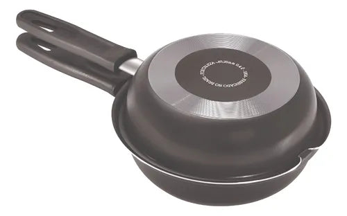 Frigideira Omeleteira Hamburgueira Tortilha Batata Rosti Ovo Cor Preta