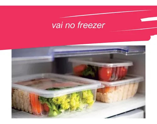 Kit 24 Pote Descartável 350ml Freezer Microondas Marmita