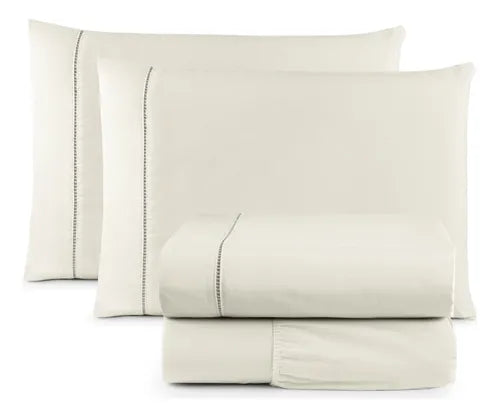 1 Lençol Cama Solteiro King 2 Pçs Elástico 96 X 203 X 30cm