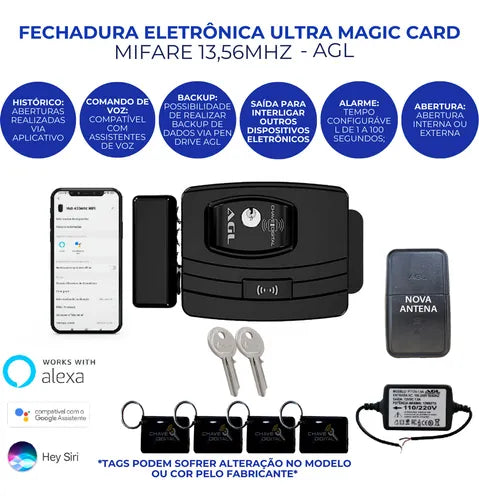 Fechadura Portao Ultra Magic Mifare Modelo