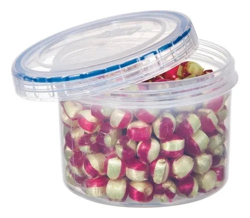 Kit 3 Potes Hermético Porta Mantimentos Lock&lock 360ml Cor Transparente