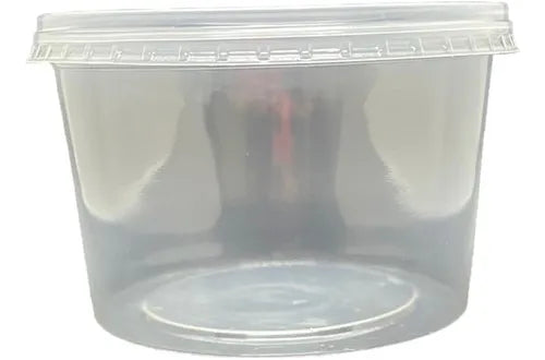 Pote Descartável Redondo 1000ml Freezer Microondas 25 unidades Cor Transparente