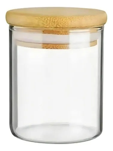 Kit 6 Potes Para Tempero Vidro 250ml Hermético Tampa 250 Ml Cor Transparente Plasvale