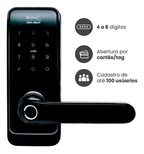Fechadura Eletrônica Smart Lock Sl205 Papaiz