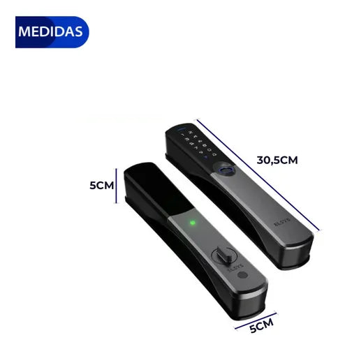 Fechadura Digital De Embutir Wi-fi Ip55 De6100i Samba Preto Cor Preta