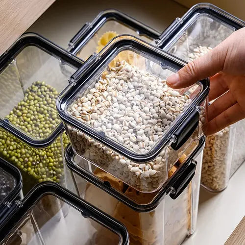 Kit 2 Potes Herméticos Porta Alimentos 460 Ml Tampa E Trava