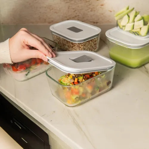 Pote Hermético De Vidro Para Marmita Alimentos Forno 725ml