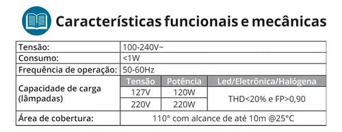 Sensor Presença Movimento 4x2 Exatron Lesp4000 Xc Configuração APP Xcontrol Branco