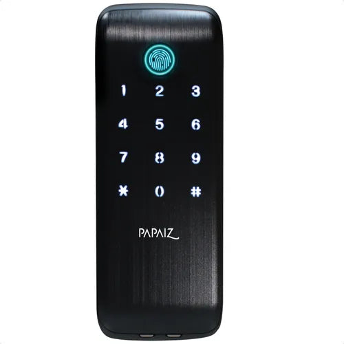 Fechadura  Smart Lock Sl125b Pf Biometrica (vert.) Preta