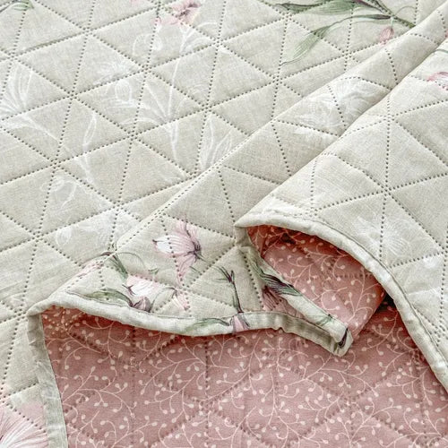 Kit Colcha Queen Bouti Cobre Leito Estampado 3 Pçs Arabesco