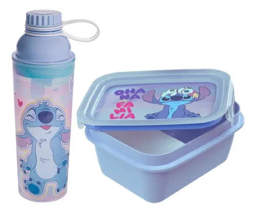 Kit Infantil Marmita Hermética Trava Mais Lanche Garrafa Top