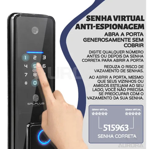 Fechadura Digital Inteligente C/ Wi-fi E Biometria App Tuya