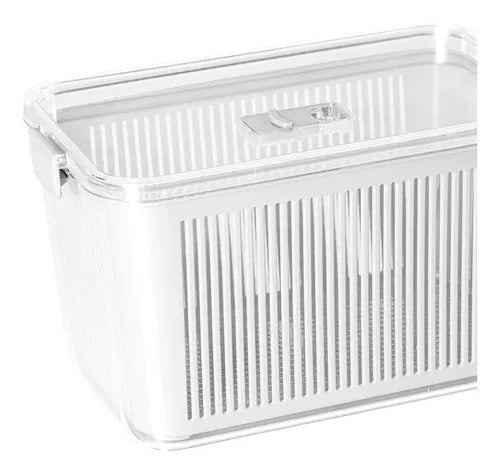 Pote Hermético Slim 4.470ml Com Cesto Salada Frutas Paramount