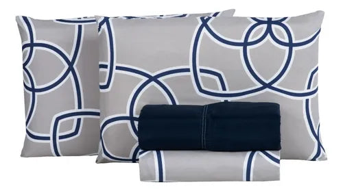 Jogo De Lençol Cama Casal Padrão Estampados 400 Fios 4 Peças Cor Sortidos Desenho Do Tecido Estampado