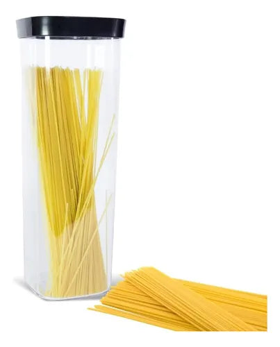 Pote Hermético Macarrão 2000ml Acrílico Helsim- Luxo Cor Verde-claro