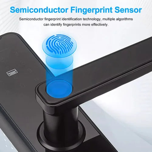 Fechadura Digital Biométrica C/ App Cartão E Wifi Com Senha