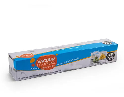10 Saco Zip Lock Reutilizável Hermético 4 L Moda Do Chef