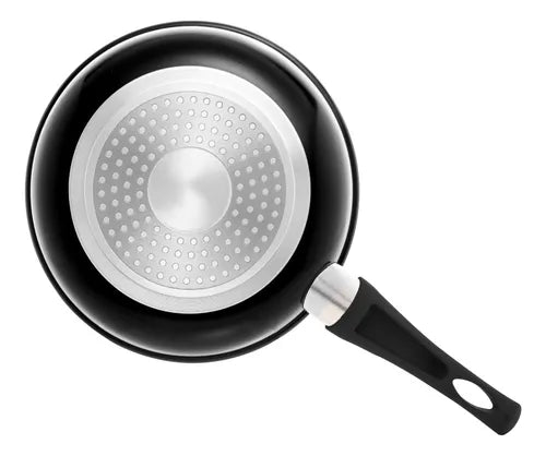 Frigideira de Indução em Alumínio com Revestimento Cerâmico Granito Chef Vermelha 20cm Lyor
