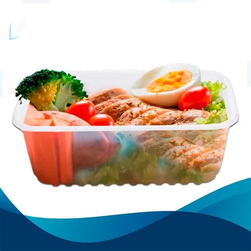 Pote Descartável 750ml Freezer Microondas Marmita - com 24 Un. Cor Transparente
