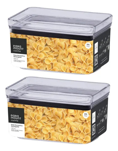 Jogo 2 Potes Hermético Lumini 580ml - Paramount