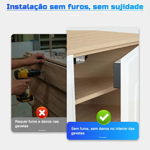 Fechadura Eletrônica Invisível P/ Moveis Armário Invisível