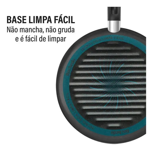 Grelha 28cm Rochedo Elegance Limited Cor Preto