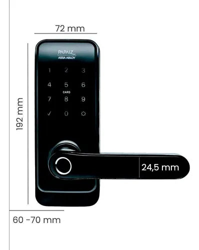 Fechadura Eletrônica Smart Lock Sl205 Papaiz