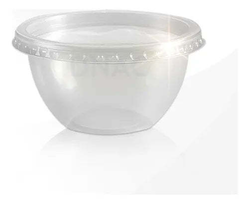 Kit 60 Pote Bowl Descartável 250ml P Freezer E Microondas