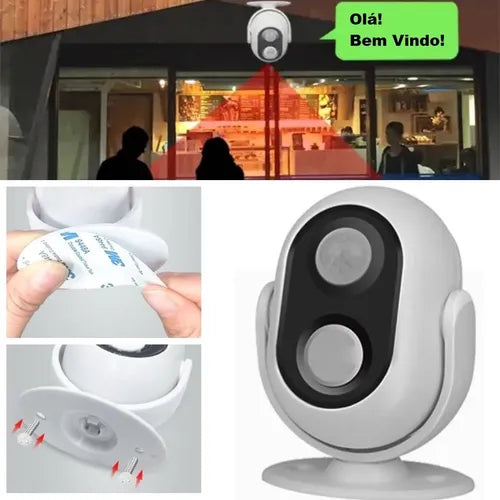 Sensor Presença Alarme Alerta Anunciador Sonoro Porta Aviso