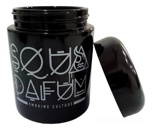 Pote De Vidro Quartzo Squadafum 250ml Uv Holder Hermético