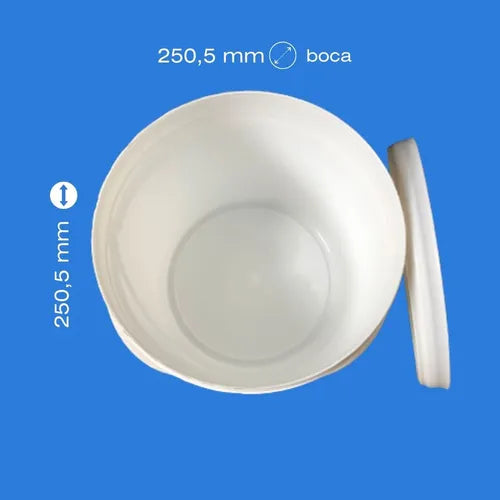 Balde Plástico 10l Material Virgem 2 Pçs