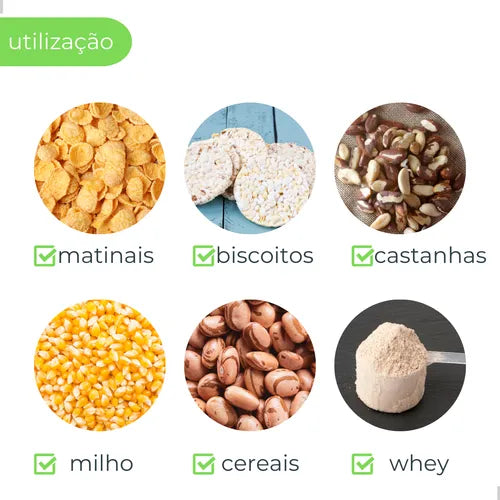 Kit 3 Potes Herméticos De Vidro Mantimentos Com Tampa Bambu