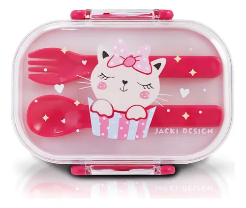 Pote P/ Lanche De 2 Andares Infantil Bebê 400ml Cor Pote Para Lancheira Rosa